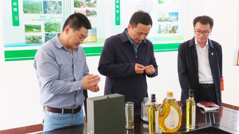 副縣長(zhǎng)王淼舸到金源油茶調(diào)研